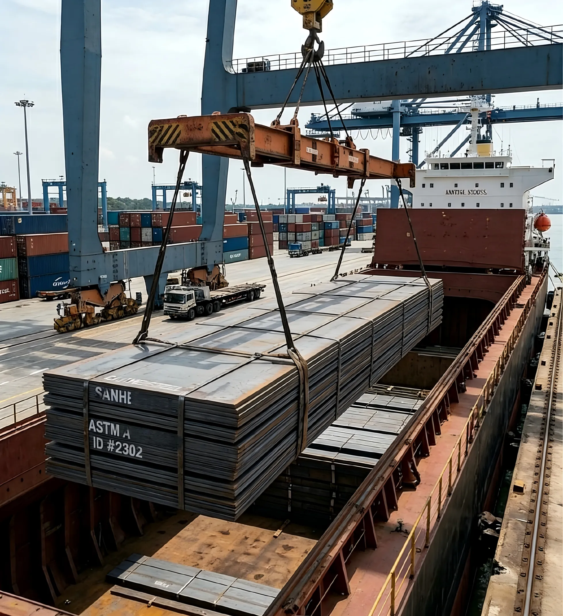 Sanhe Steel-in xaricə yüksək möhkəmlikli sac metal tədarükü, əsas mühərrikə inteqrasiya olunmuş ASTM standartları ilə rekordlar qırır.